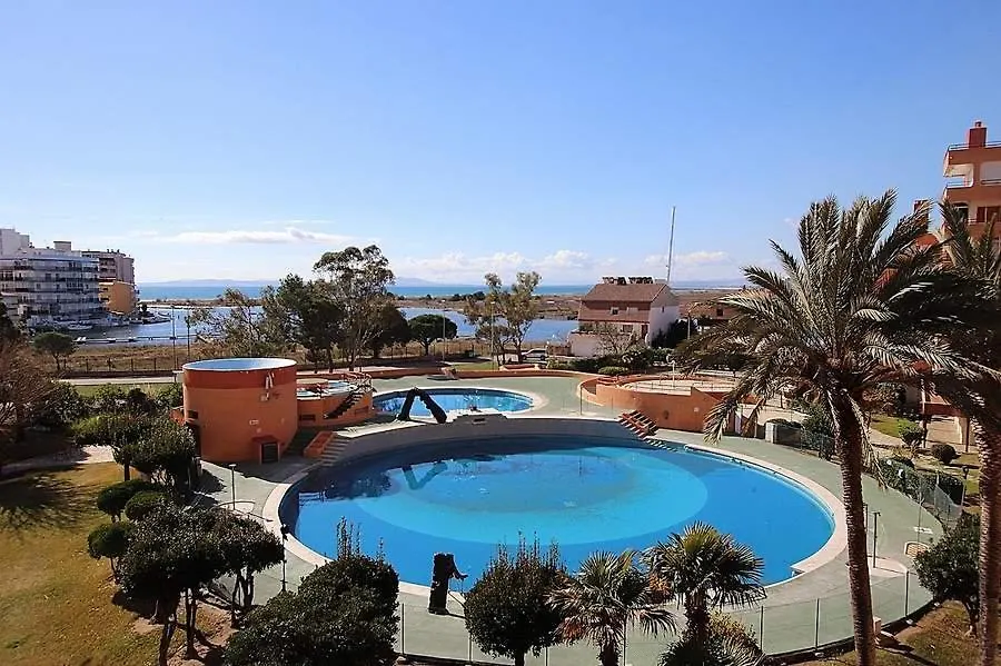 Bonito Estudio En Roses Con Vista Al Mar Y Piscina 아파트